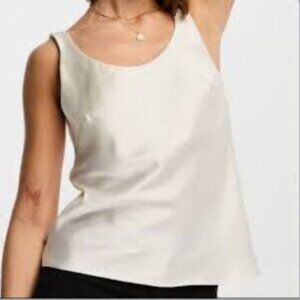 NWT ASOS White Sleeveless Top Size 4